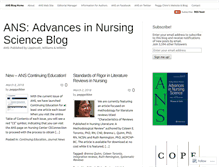 Tablet Screenshot of ansjournalblog.com